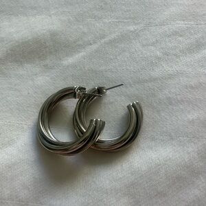 Silver Hoop Earrings